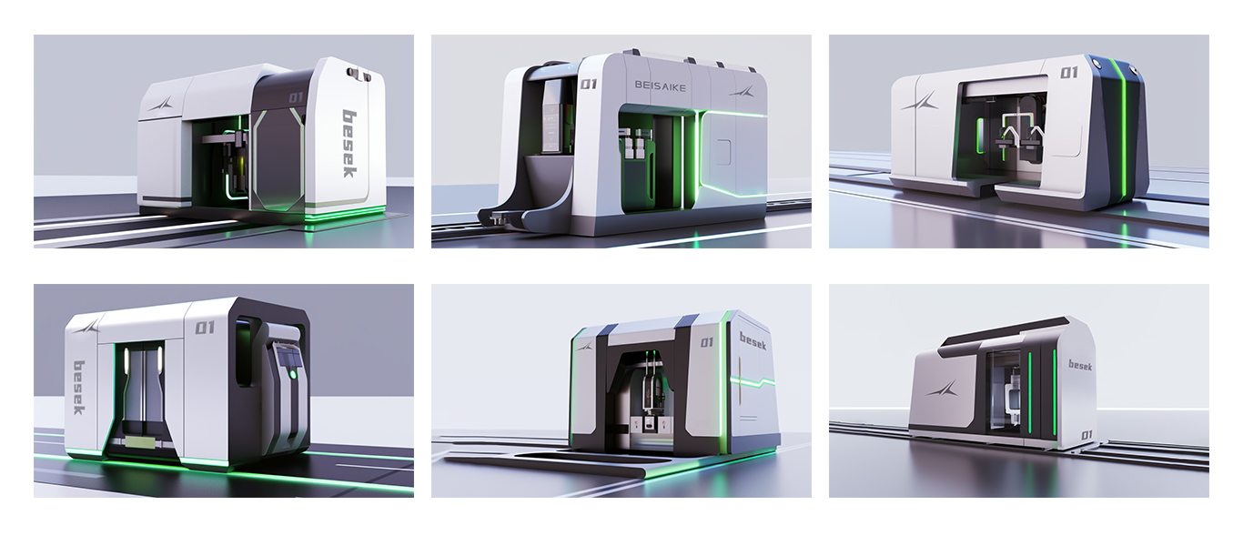 Besek design，equipment design ，Sense of science and technology，Appearance design，Car washing equipment，