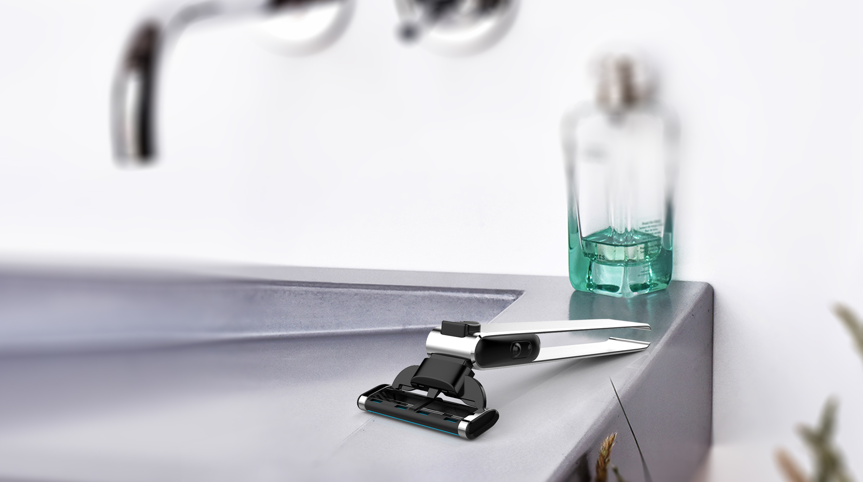 Personal hygiene products，Original design，Metallic texture，Male，Manual，razor，