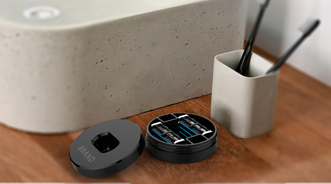 Personal hygiene products，Original design，Metallic texture，Male，Manual，razor，
