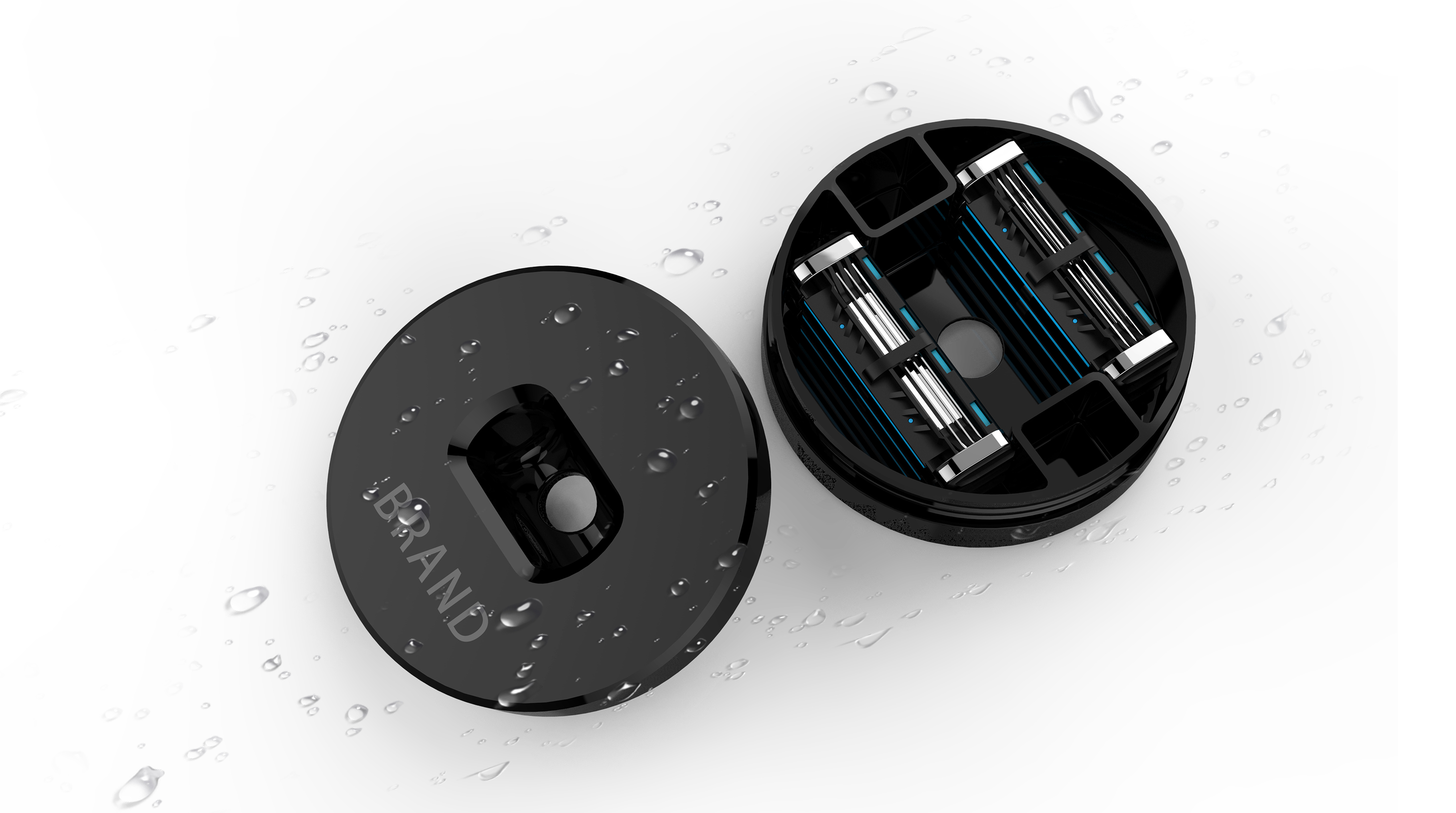 Personal hygiene products，Original design，Metallic texture，Male，Manual，razor，