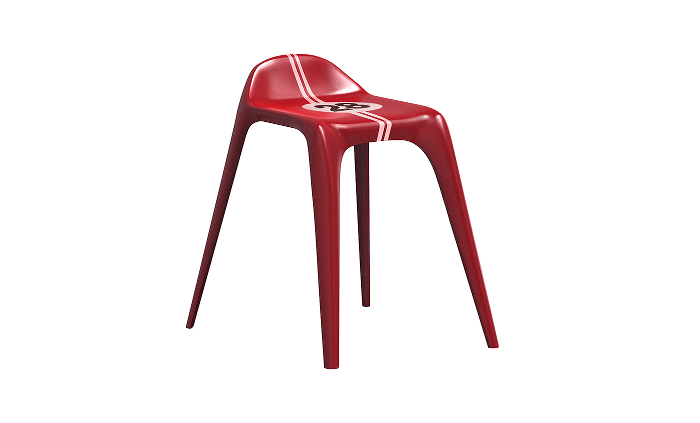 Fan, chair, shape，