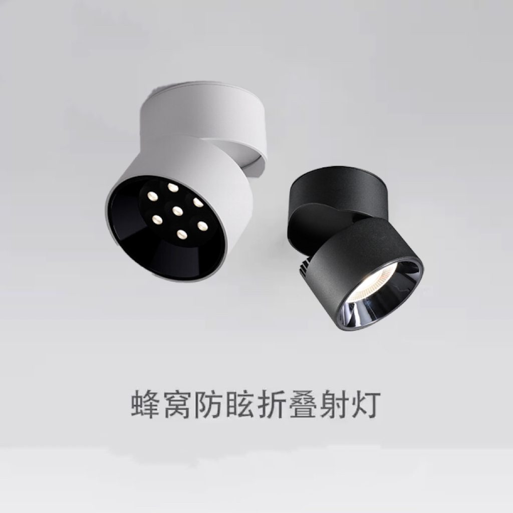 LED honeycomb anti-glare folding spotlight，