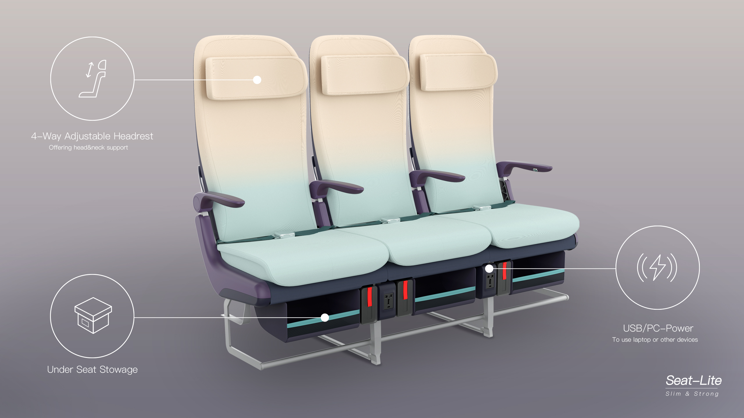 【2023年 iF设计奖】Seat-Lite Aircraft Seat - 普象网