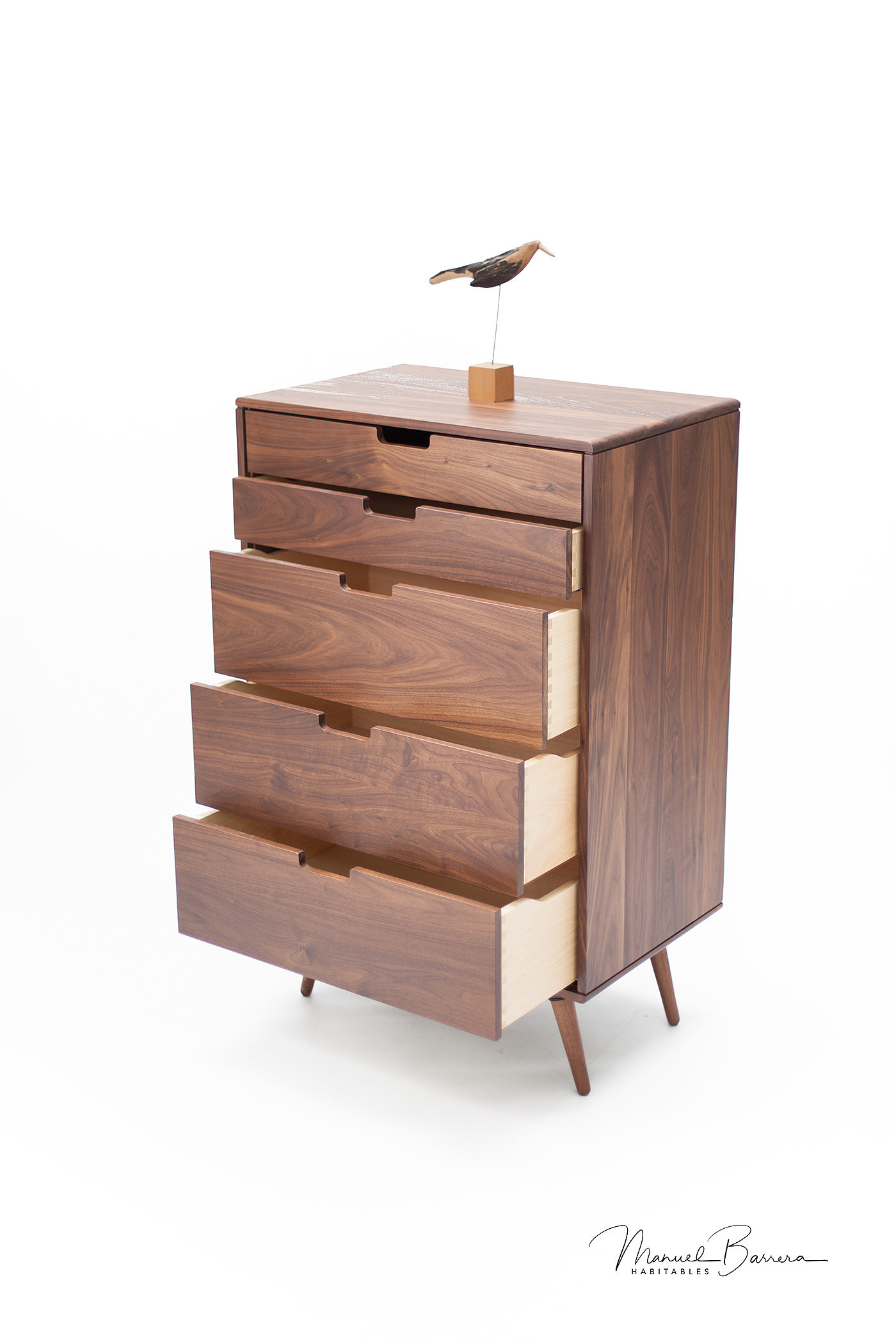 Walnut，drawer，furniture design ，product design，