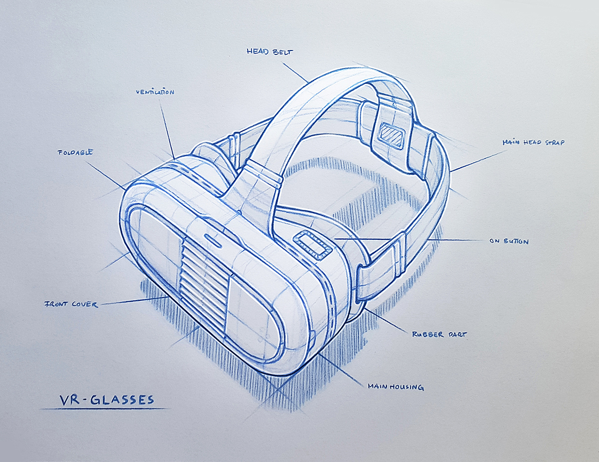 Hand drawn，product design，