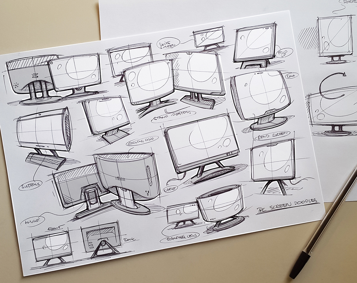 Hand drawn，product design，