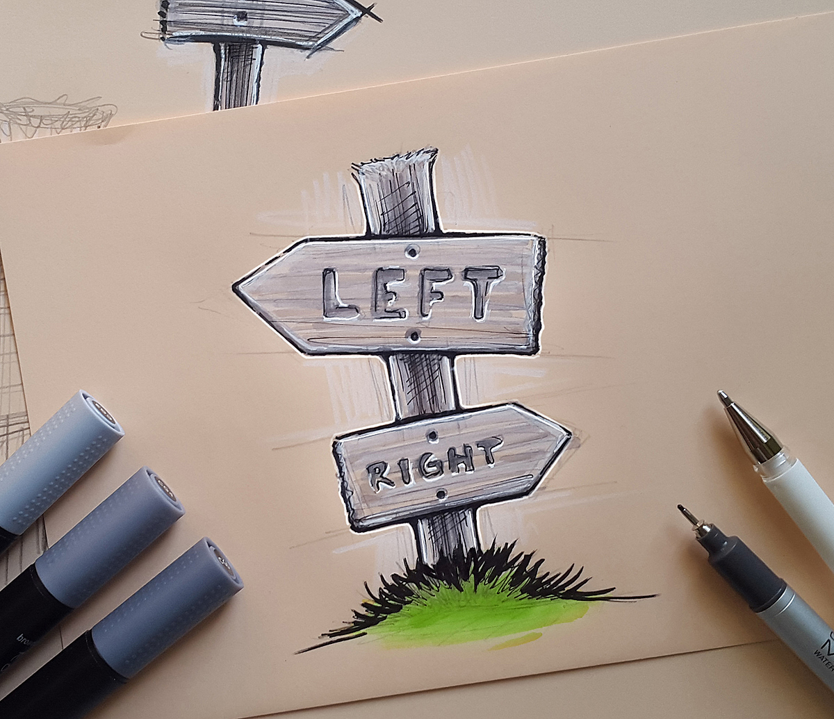 Hand drawn，product design，
