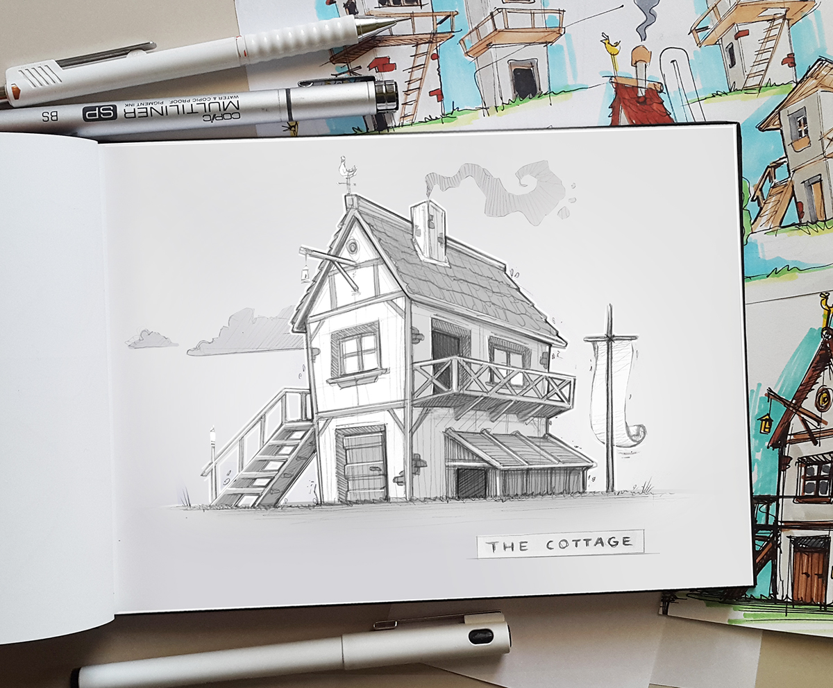 Hand drawn，product design，