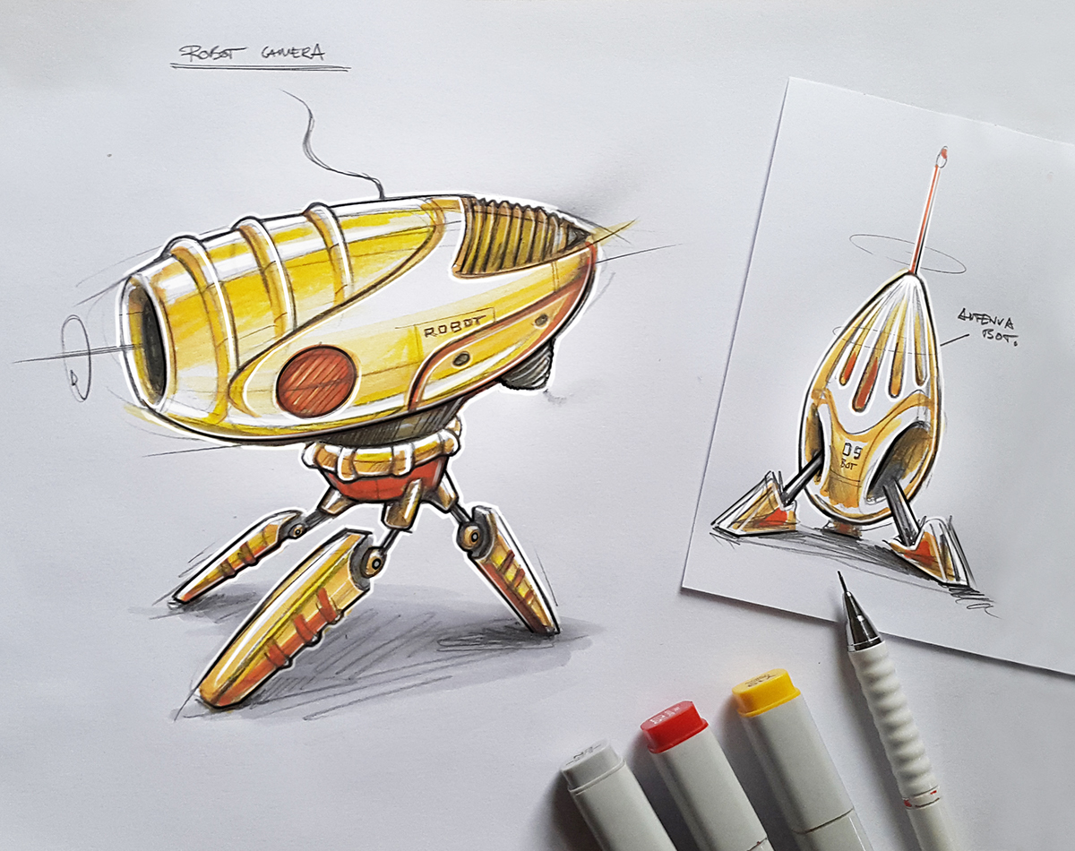 Hand drawn，product design，