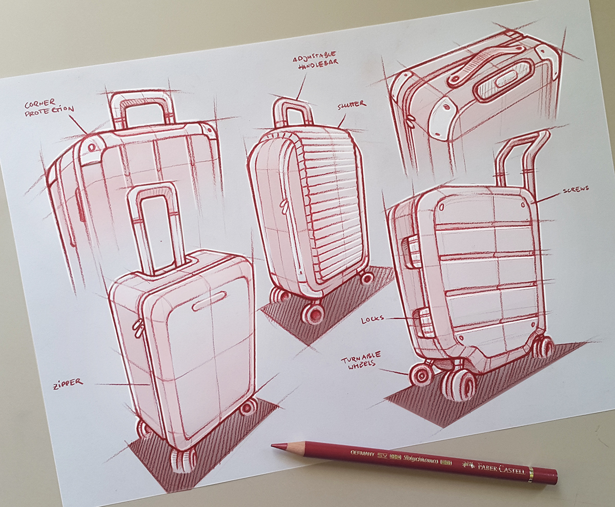 Hand drawn，product design，