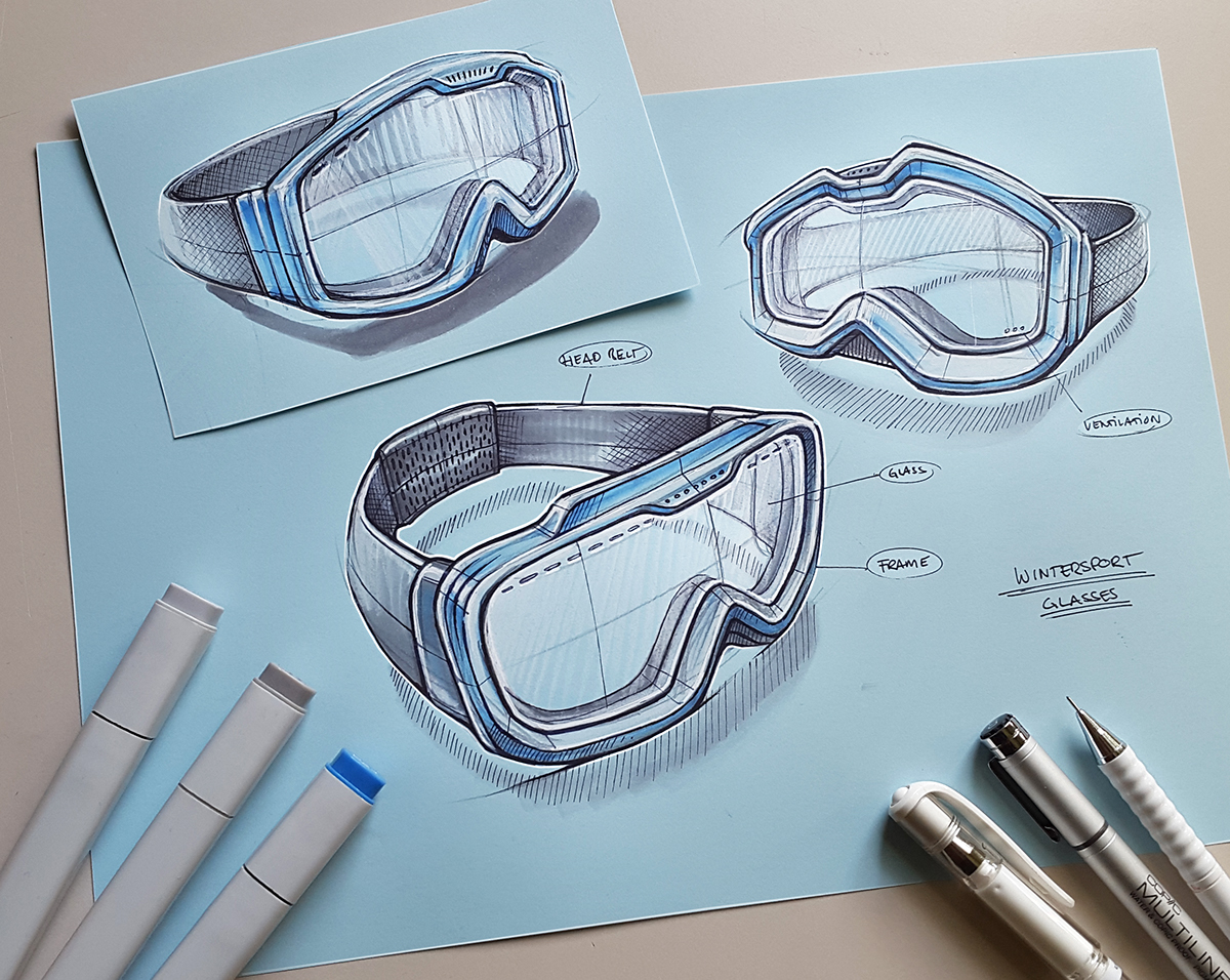 Hand drawn，product design，