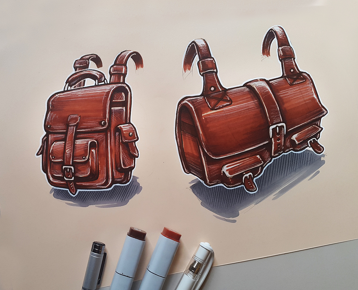 Hand drawn，product design，