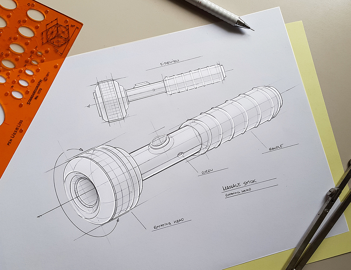 Hand drawn，product design，