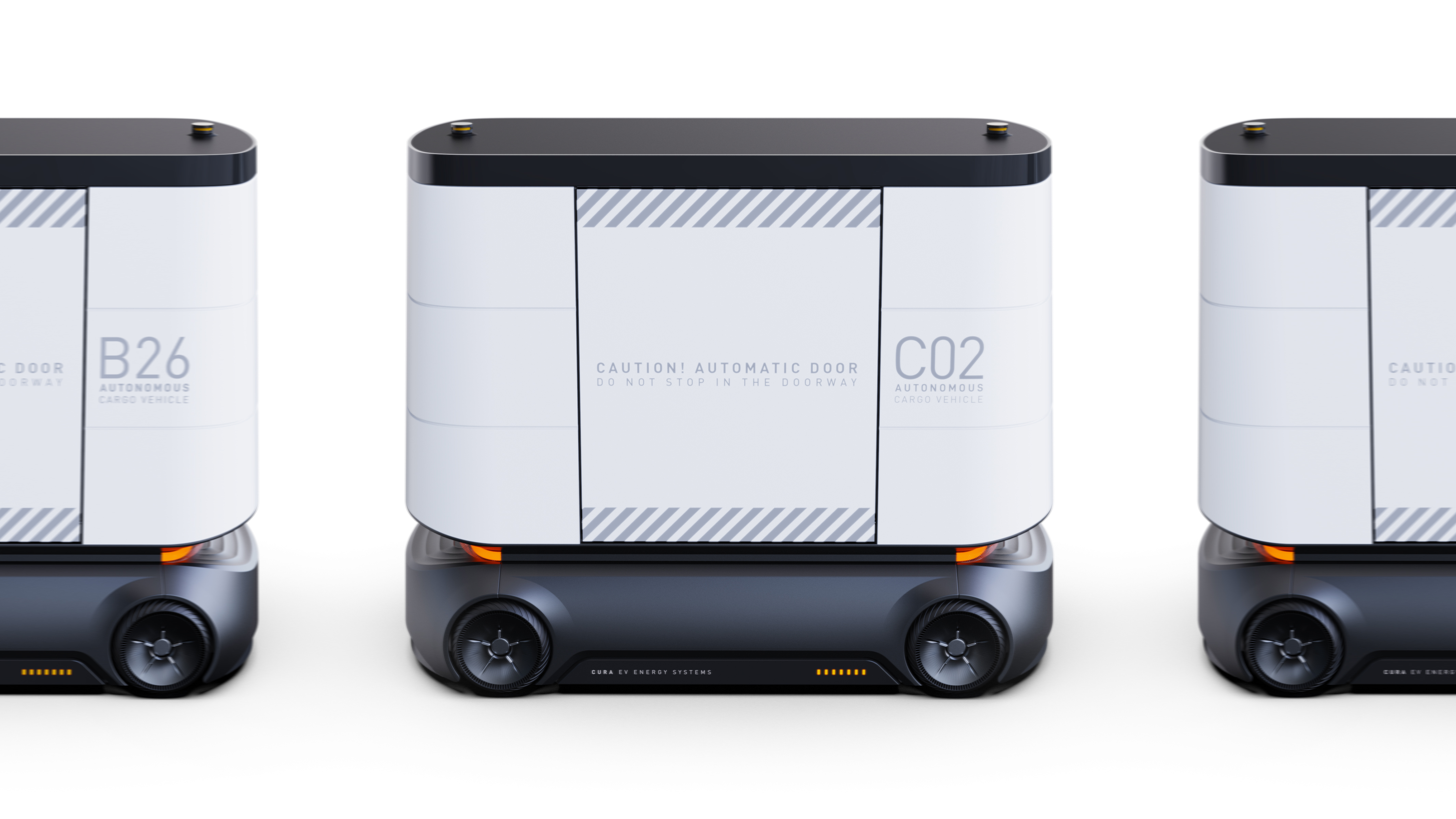 Professional concept，Product concept，Self-driving airport cargo electric car，