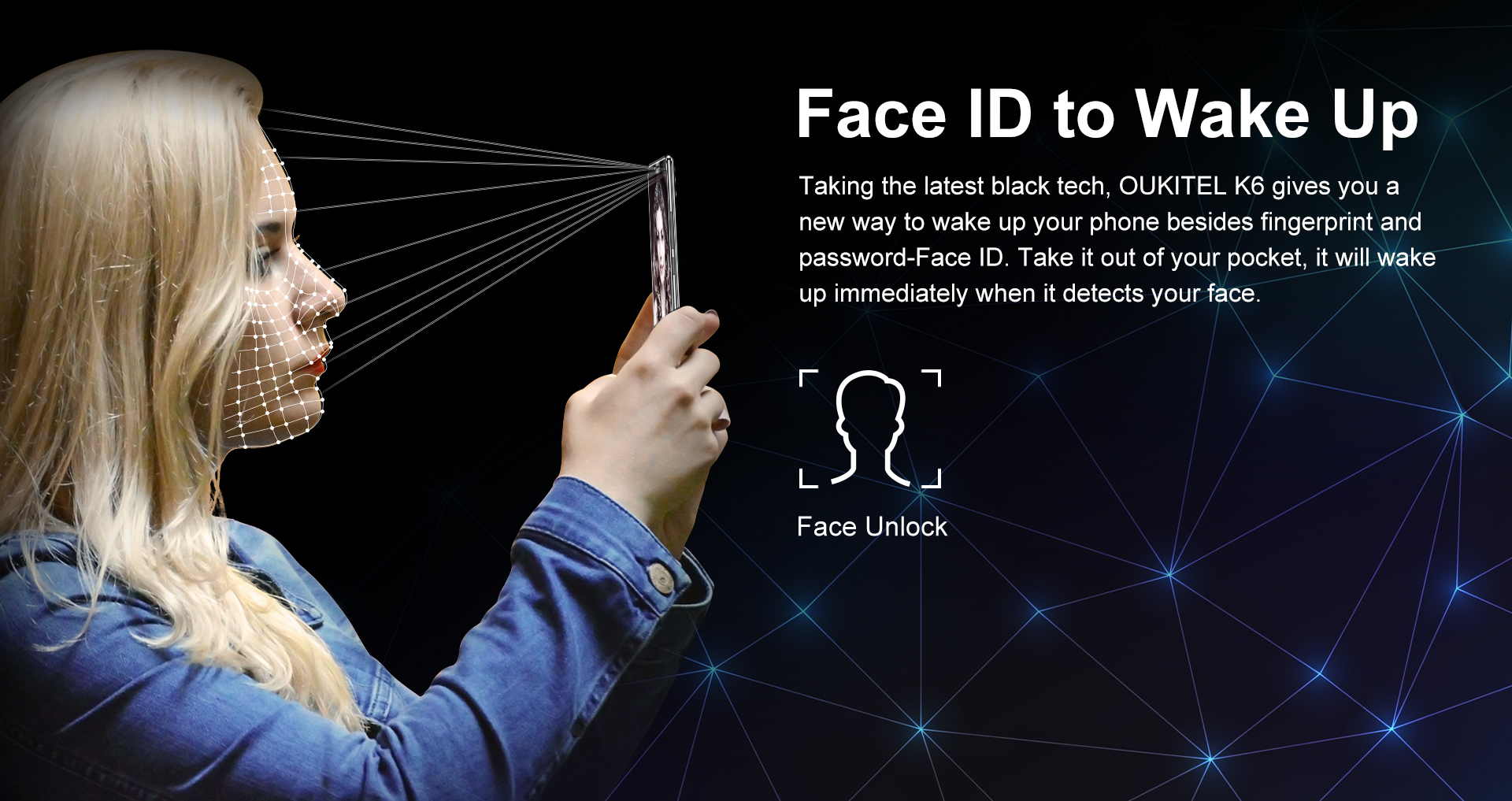 mobile phone，Large battery mobile phone，Full screen mobile phone，Glare phone back cover，Mobile phone details page，E-commerce mobile phone design，face detection ，