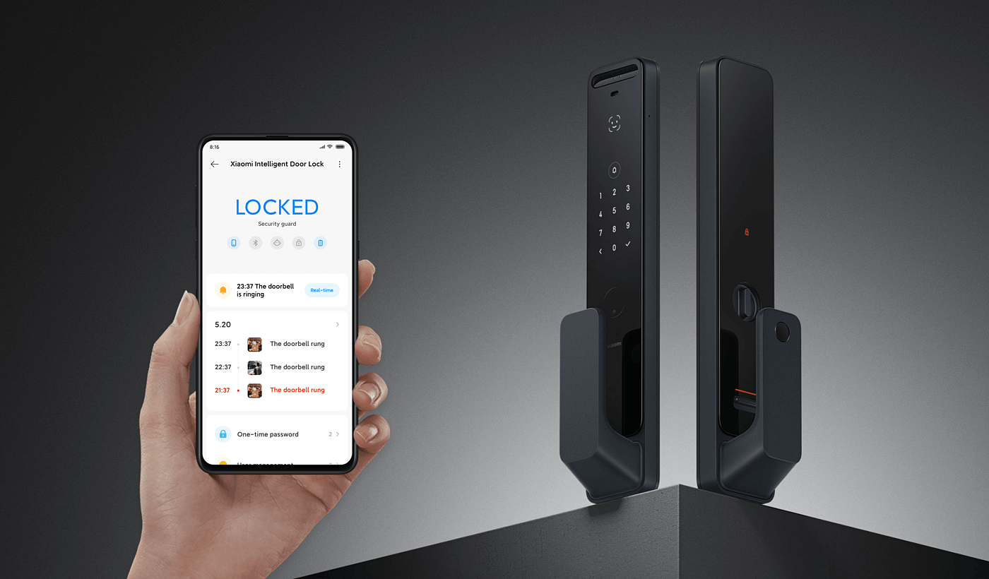 【2023年 iF设计奖】Xiaomi’s Face Recognition Smart Door Lock - 普象网