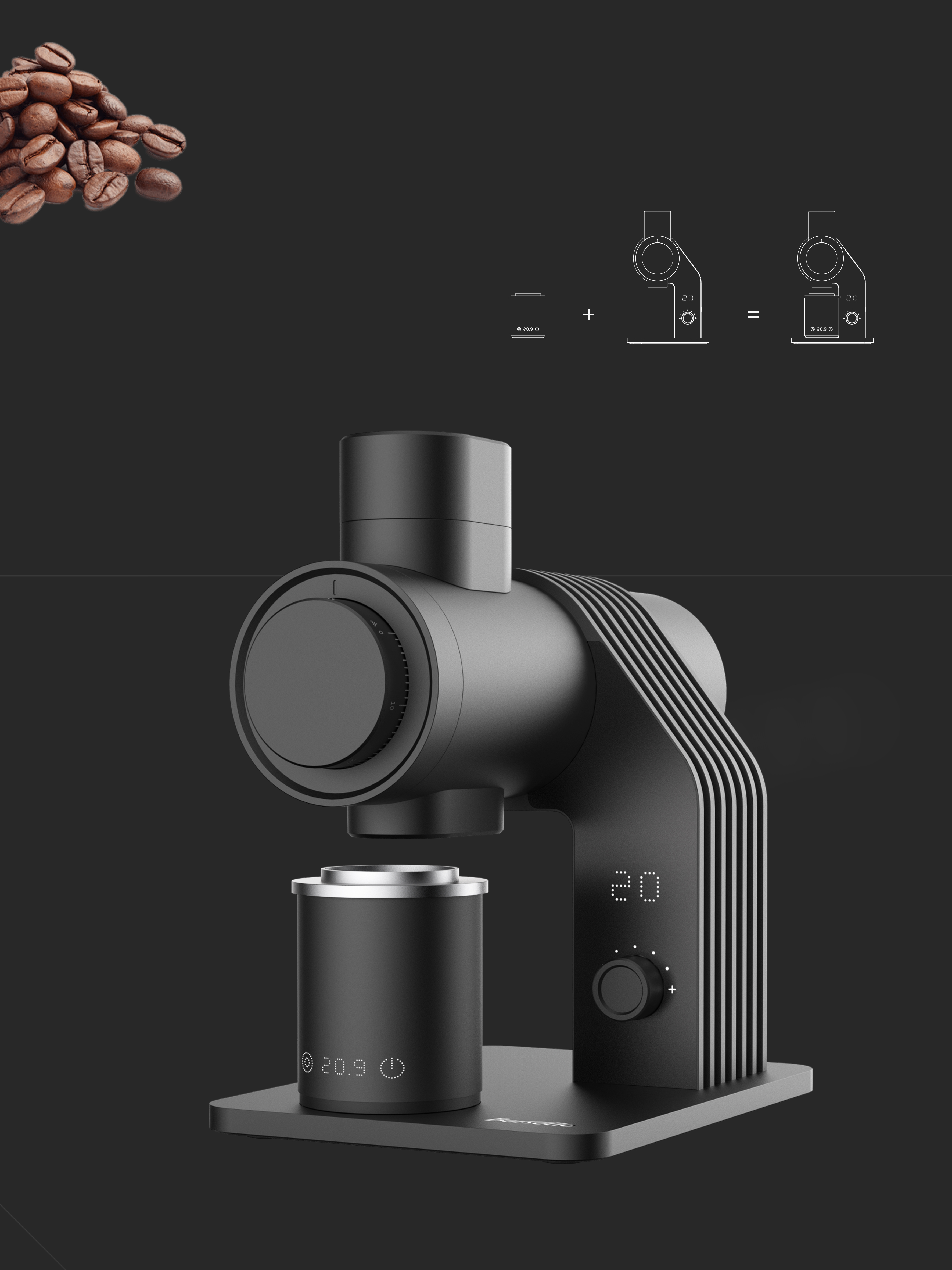 product design，kitchen，Coffee grinder，