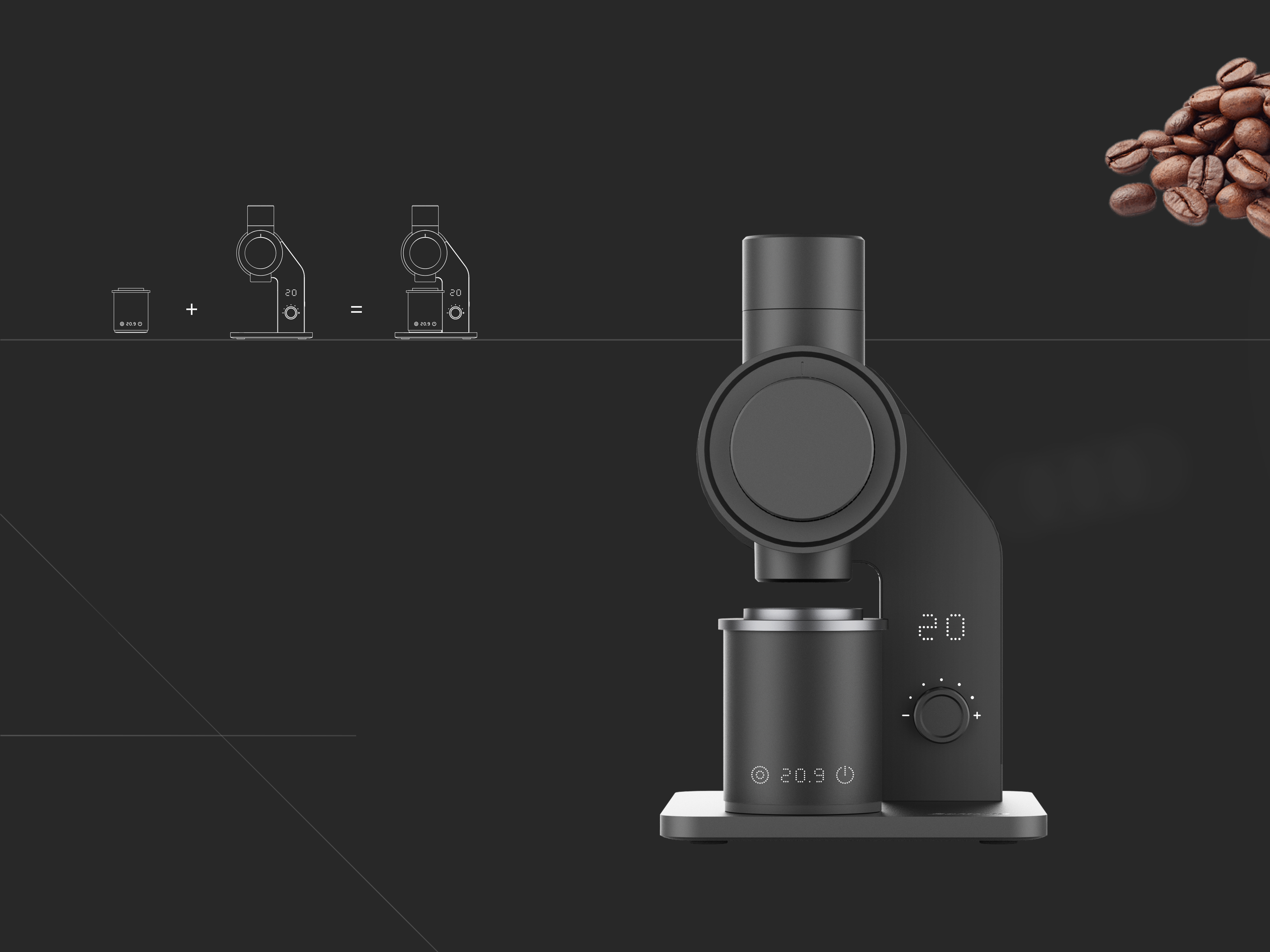 product design，kitchen，Coffee grinder，