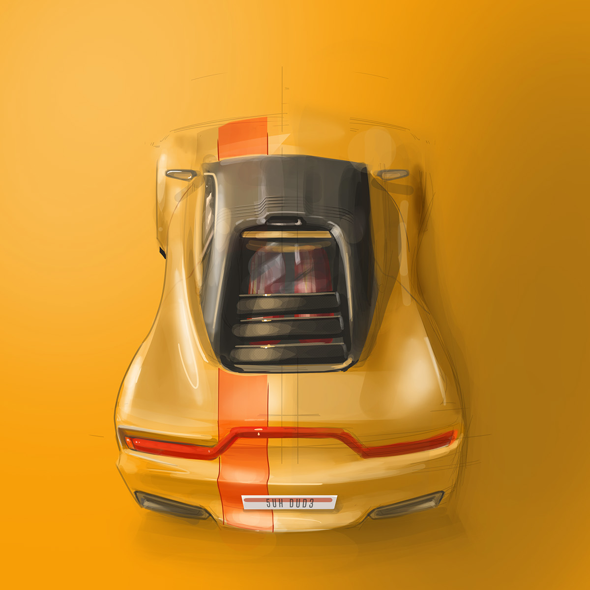 Digital plate，vehicle，Hand drawn，sketchbook，