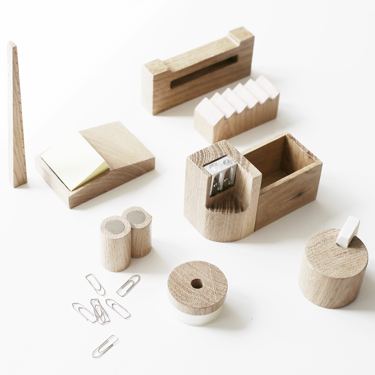 Office Supplies，industrial design，modelling，Stationery，woodiness，
