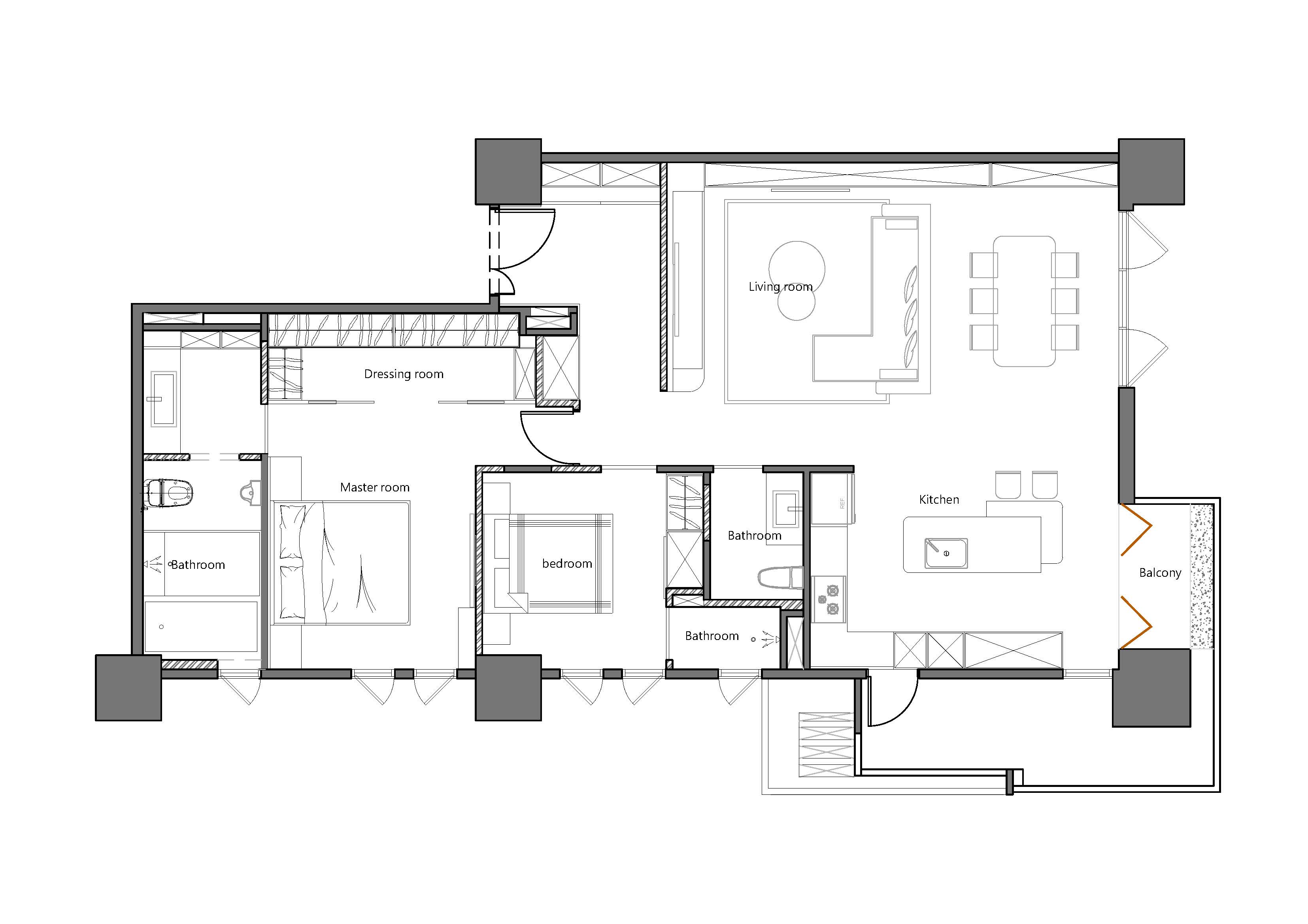 Interior design，residence，