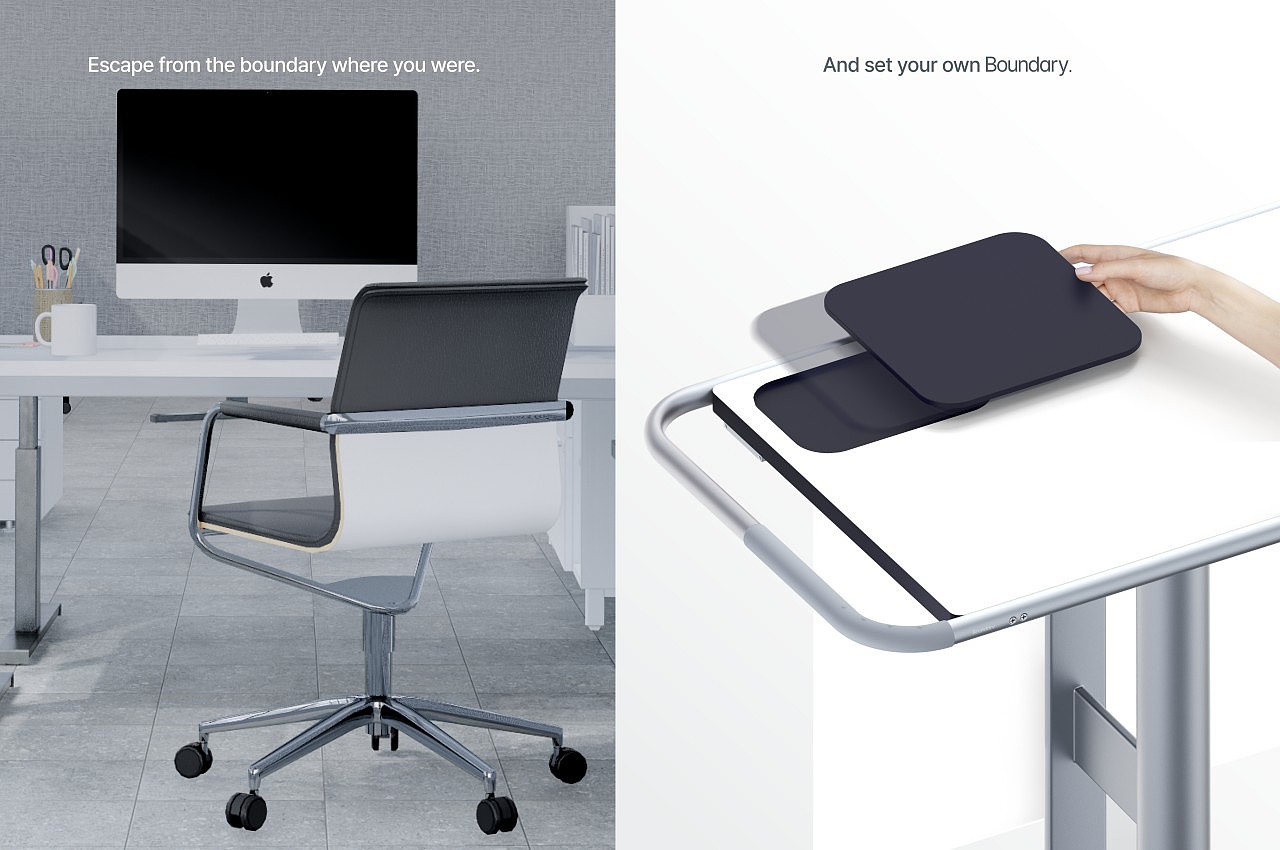 办公桌，办公家具，Boundary，概念设计，