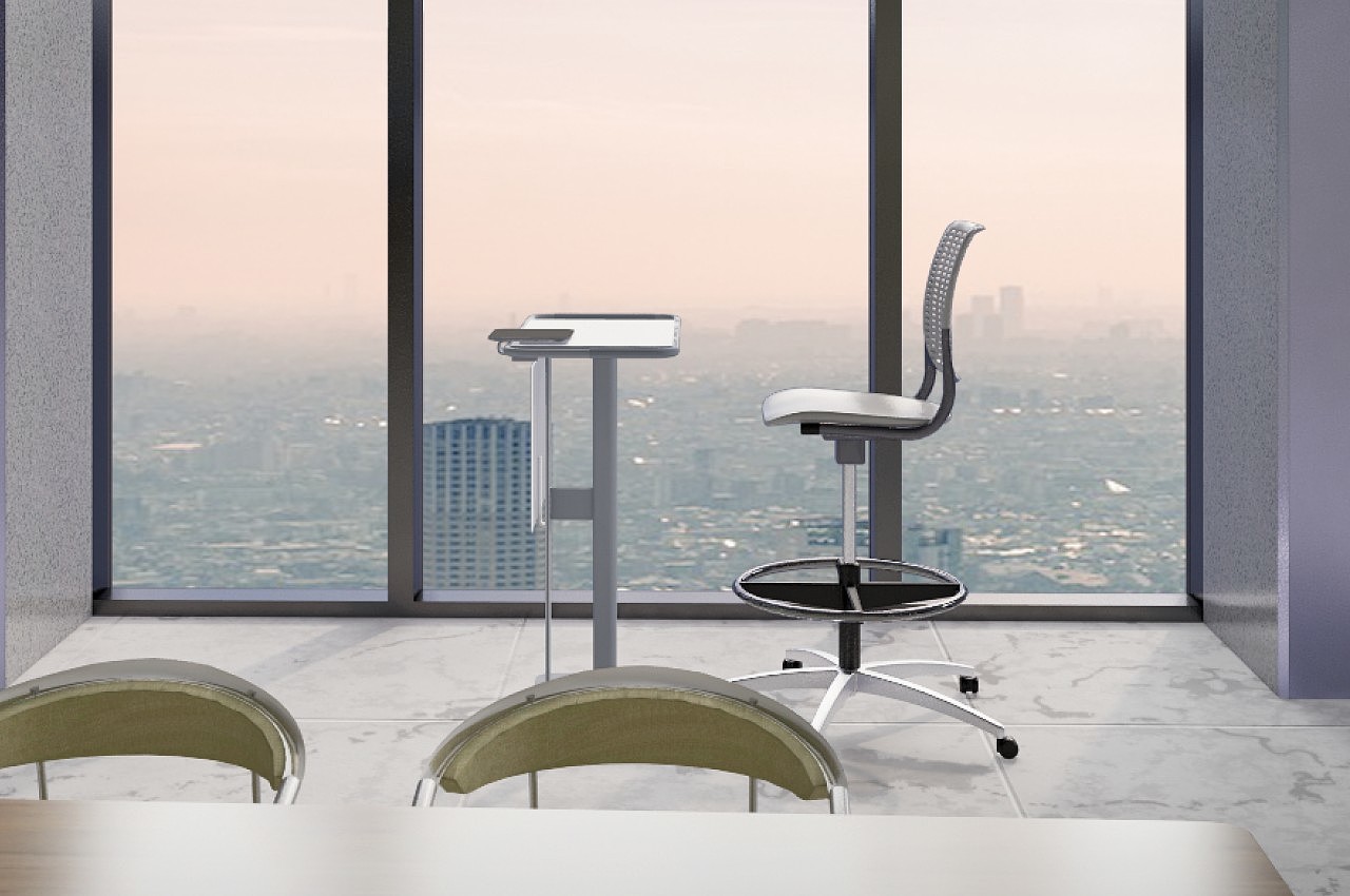 desk，Office furniture ，Boundary，conceptual design，