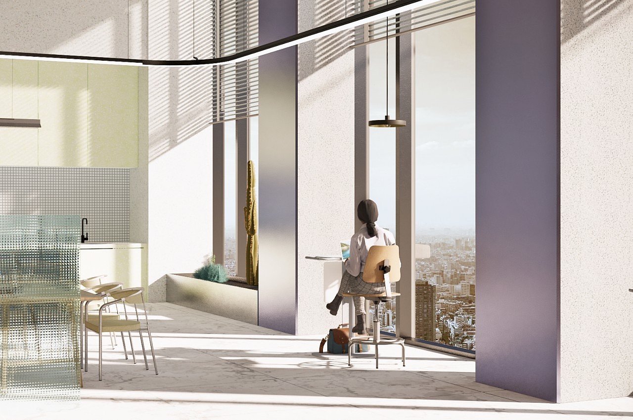 desk，Office furniture ，Boundary，conceptual design，
