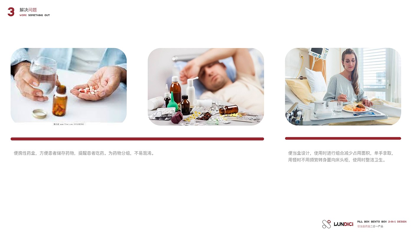product design，Bento，Lunch box，Medicine box，hospital，patient，business，structure，
