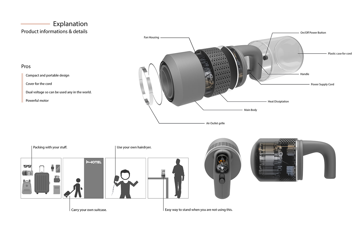 hair drier，outdoors，Travel，Dark，travel，