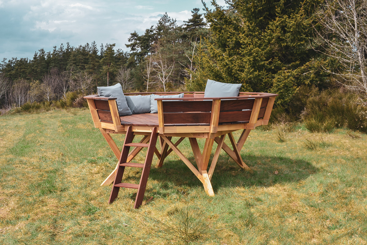 outdoors，Micro architecture，wood，corbeau，