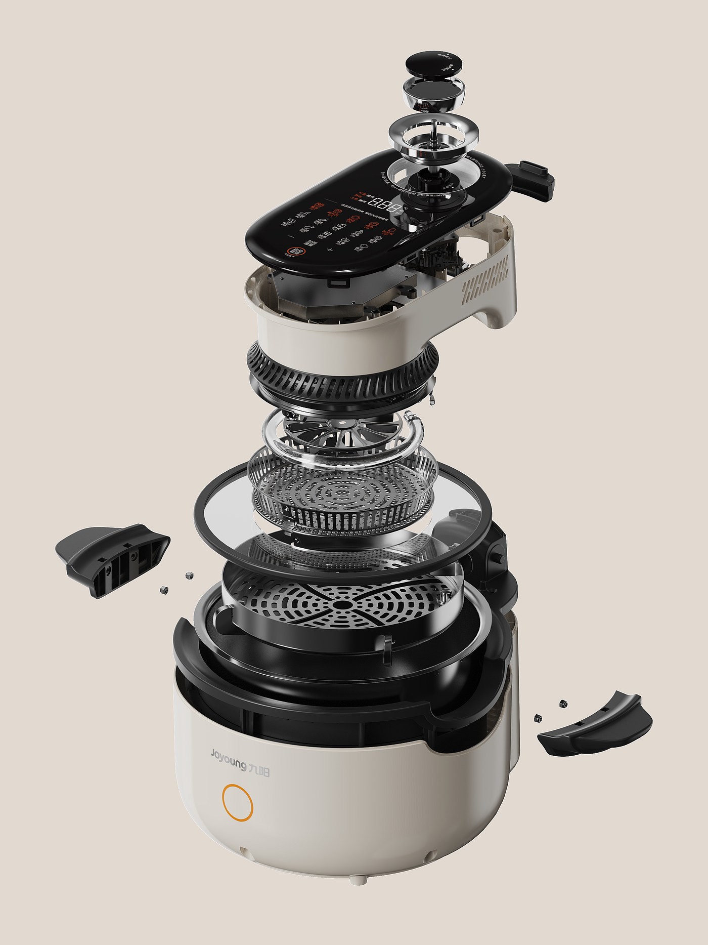 Air fryer，small home appliances，Cool tide，Light Retro，Jiuyang，Retro-ism，