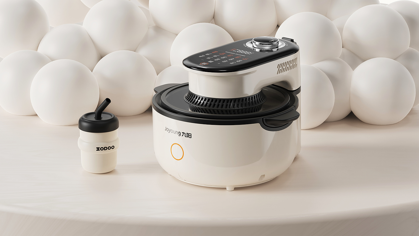 Air fryer，small home appliances，Cool tide，Light Retro，Jiuyang，Retro-ism，