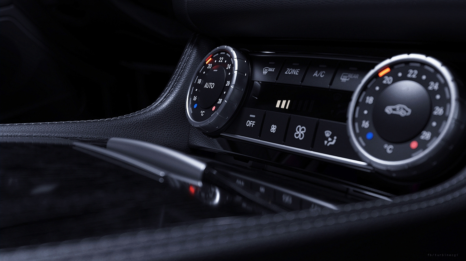 Benz，Interior，Render，cgi，texture of material，