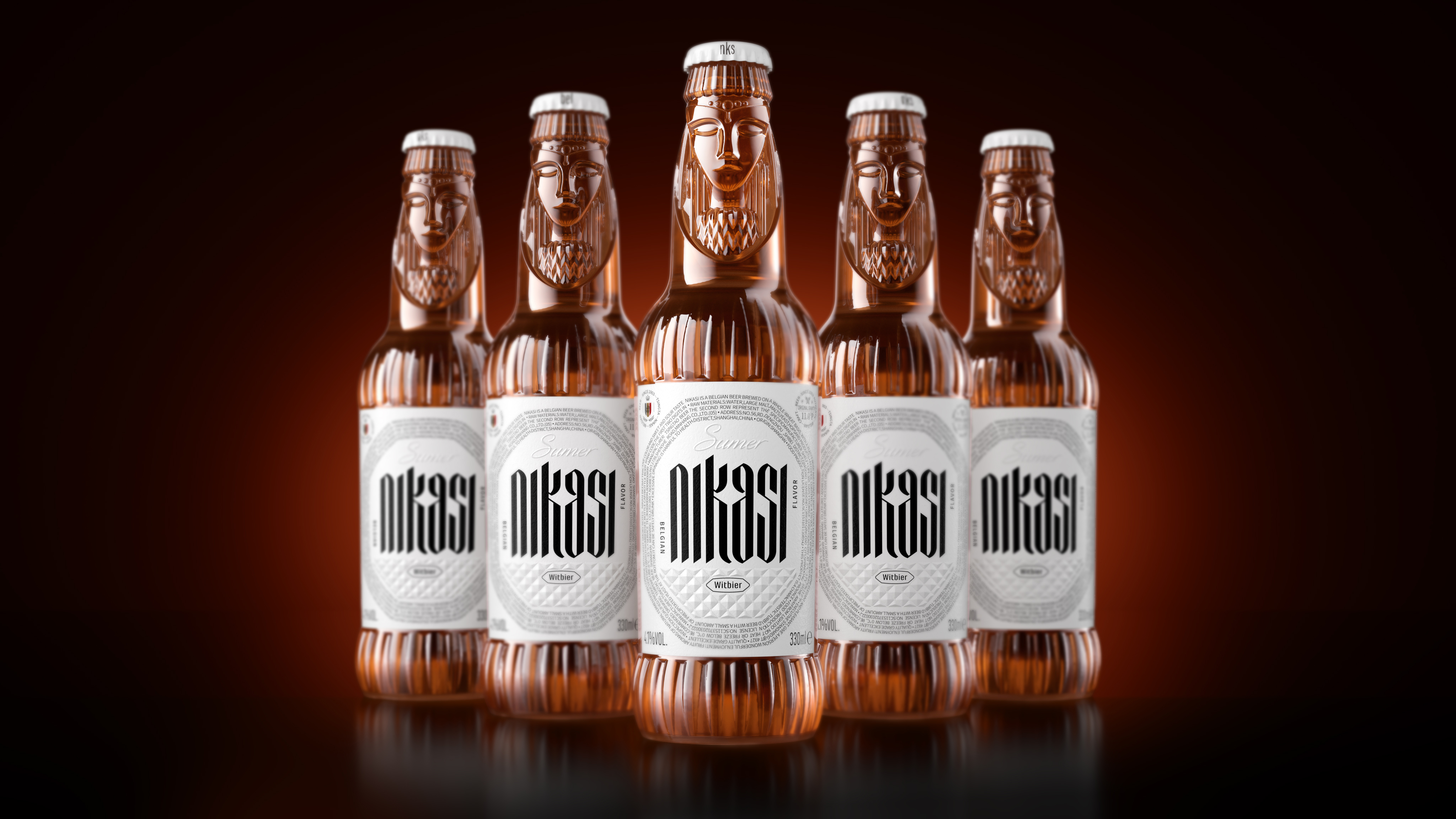 packing design，drink，white beer，