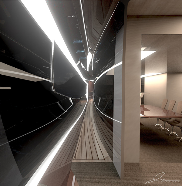 concept，yacht，luxury，industrial design，Interior，