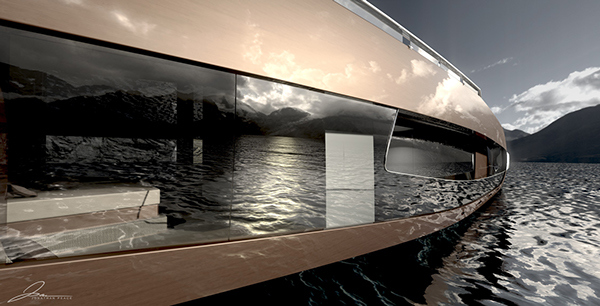 concept，yacht，luxury，industrial design，Interior，
