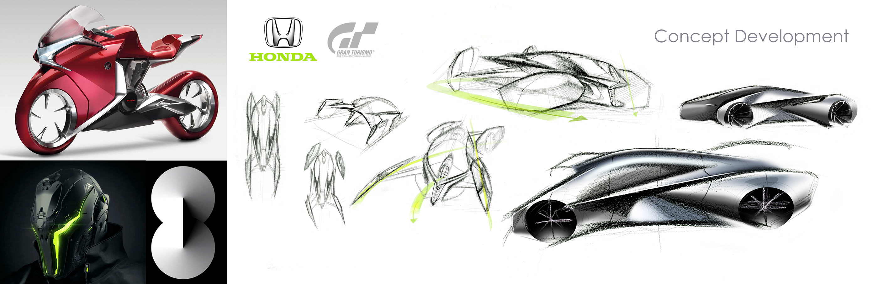 honda，Sports car，Automatic design，sketch，
