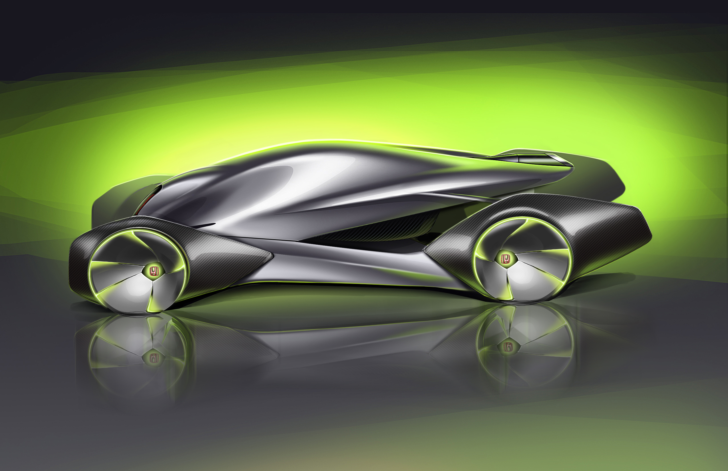 honda，Sports car，Automatic design，sketch，