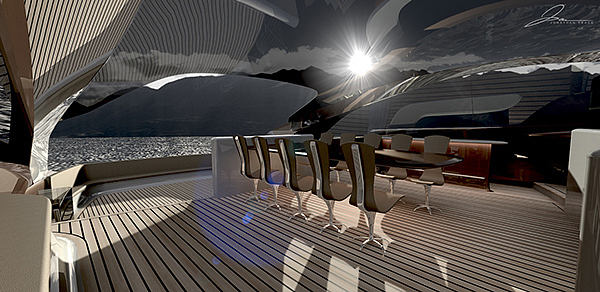 concept，yacht，luxury，industrial design，Interior，