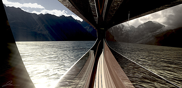 concept，yacht，luxury，industrial design，Interior，
