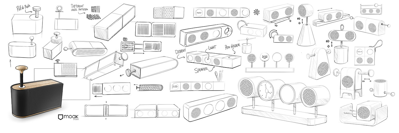 Hilo Speaker，扬声器，木质，黑色，