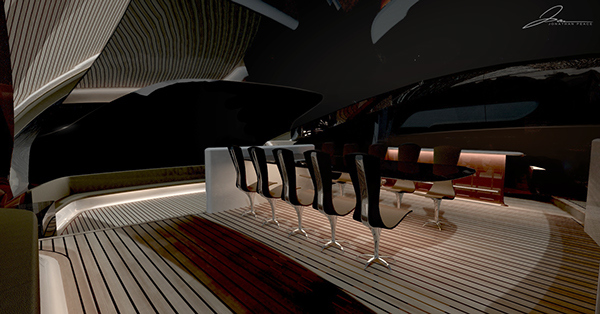 concept，yacht，luxury，industrial design，Interior，