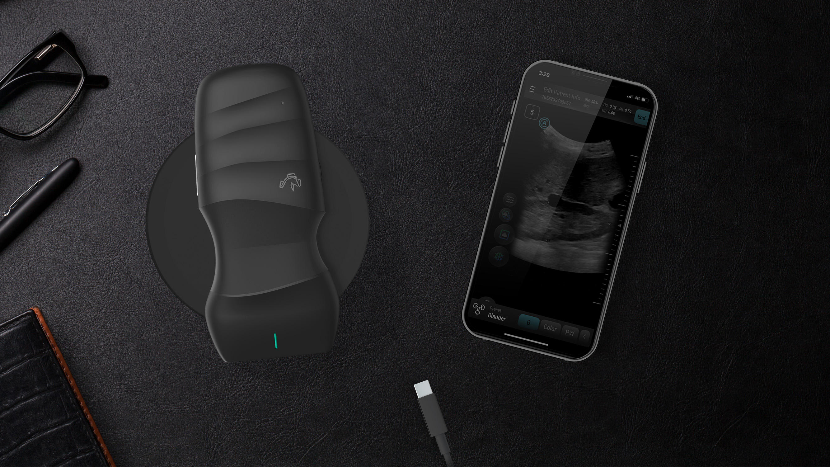 product design，Medicine/Health，Portable handheld ultrasound device，