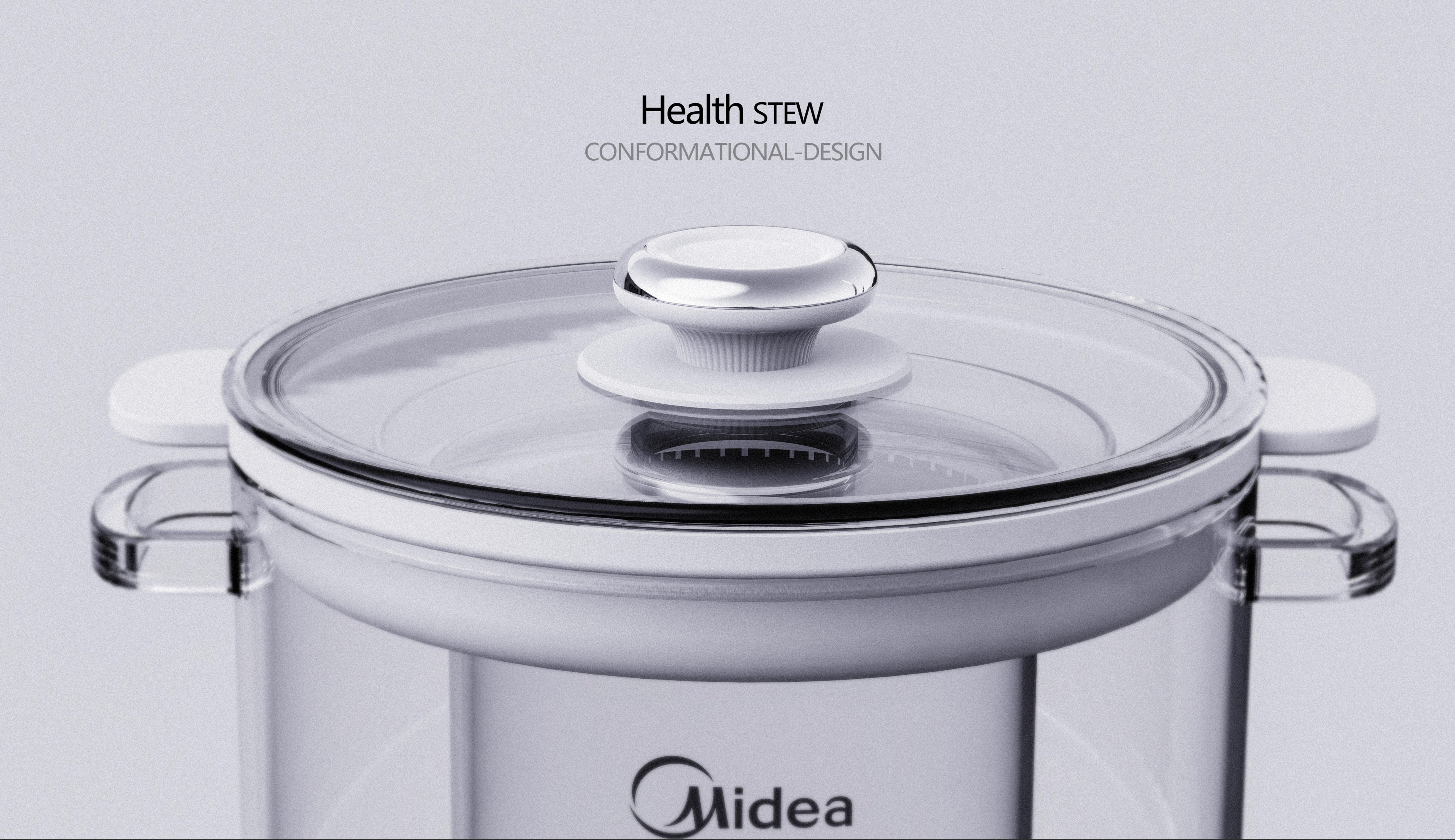 Minimalist glass saucepan combined with a sense of technology，