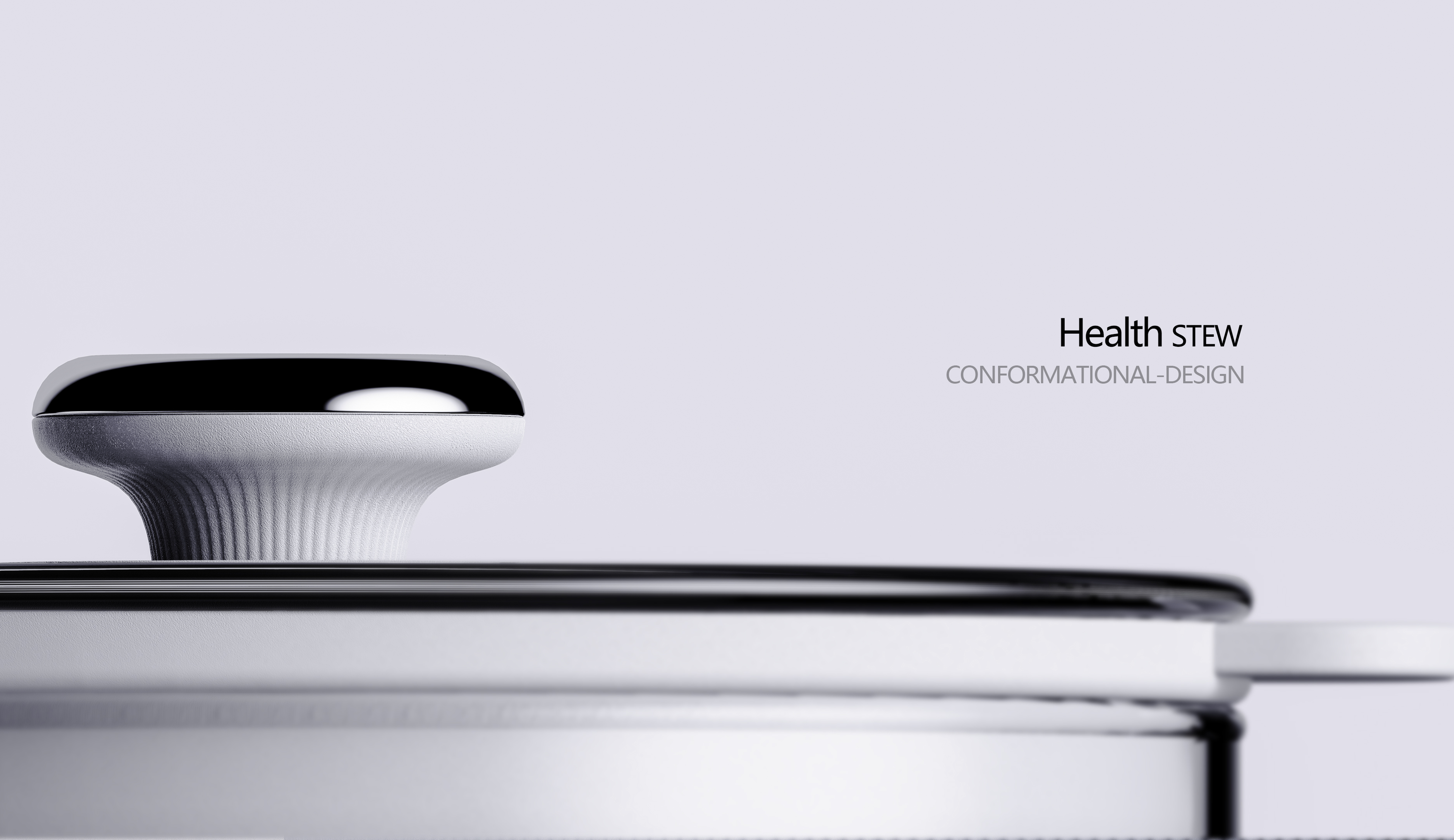 Minimalist glass saucepan combined with a sense of technology，