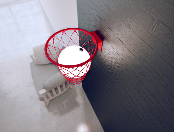 Wall lamp，Atmosphere lamp，lamp，light，Home Furnishing，Basketball，