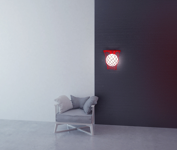 Wall lamp，Atmosphere lamp，lamp，light，Home Furnishing，Basketball，