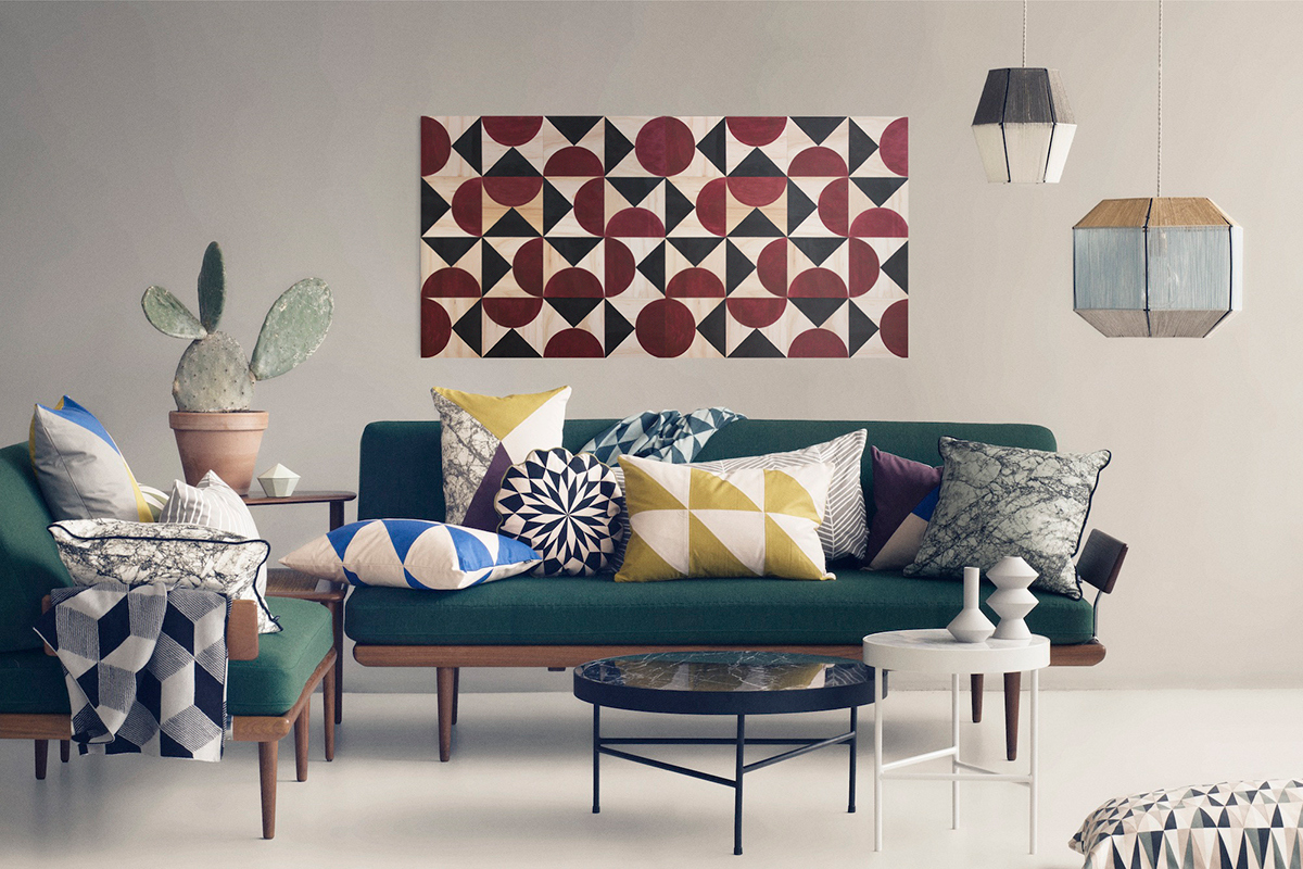 Home Furnishing，furniture，wall decoration，geometry，Hand drawn，