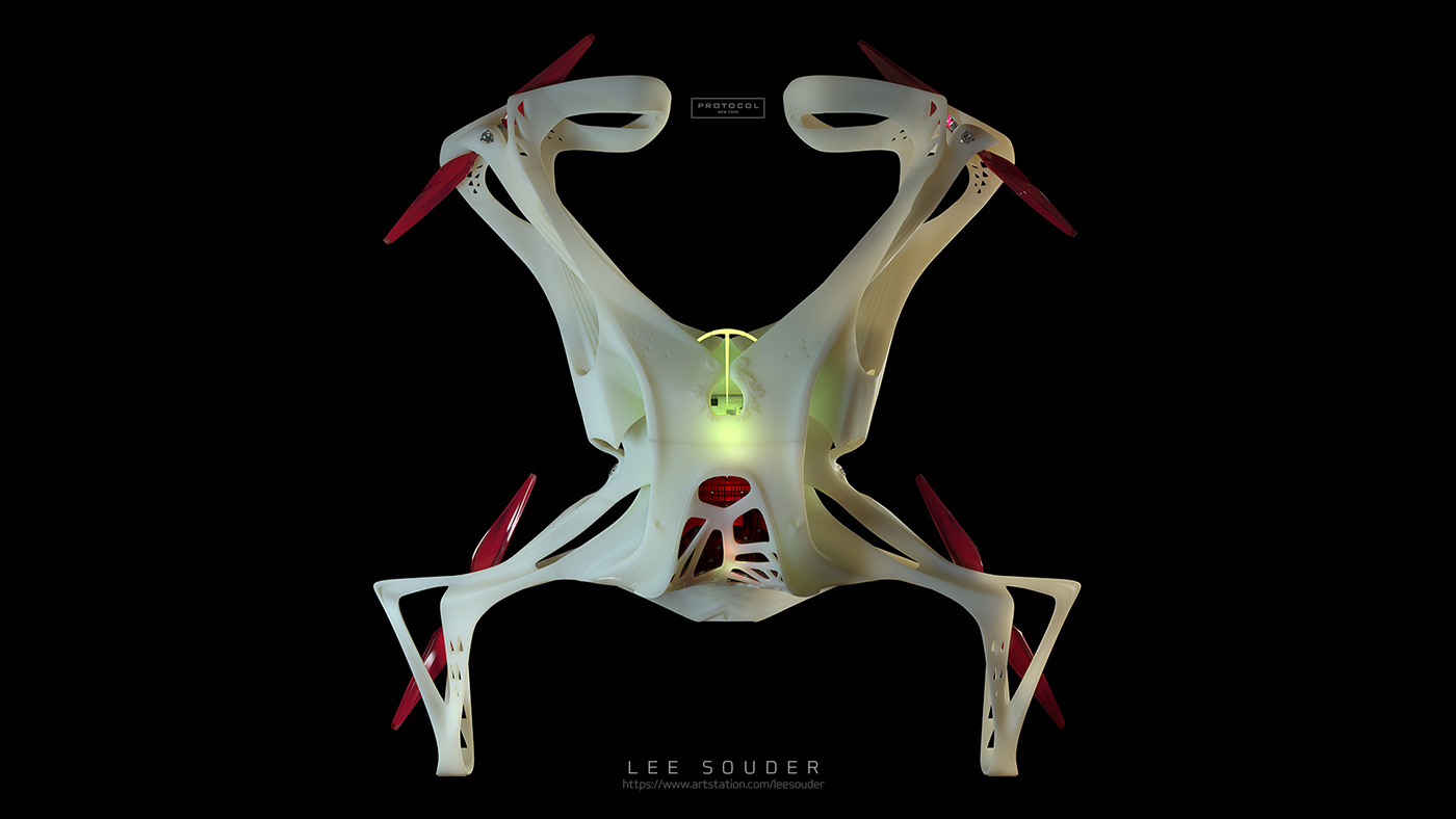 product design，UAV，black，